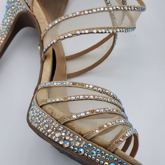 Thalia Sodi Ceara Rhinestone Peep Toe Pumps Size 7 - Picture 10 of 14